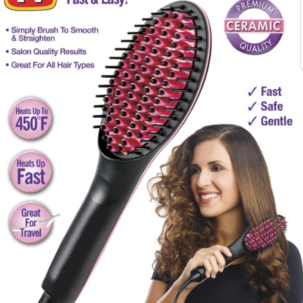 the brush that straightens hair